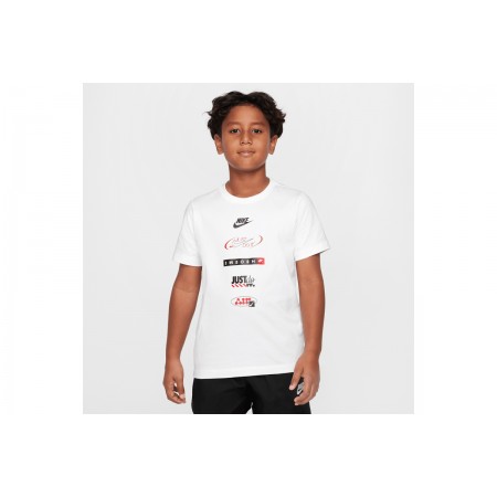Nike Boxy 1 JDI Music Παιδικό Κοντομάνικο T-Shirt Λευκό