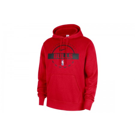 Nike NBA Chicago Bulls Ανδρικό Φούτερ με Κουκούλα Κόκκινο