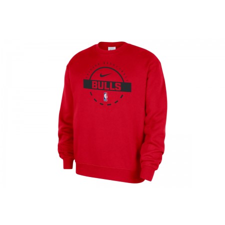 Nike Chicago Bulls Dri-Fit Ανδρική Μακρυμάνικη Μπλούζα Κόκκινη