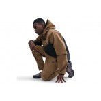 Nike Tech Ανδρικό Παντελόνι Φόρμας Καφέ, Μαύρο