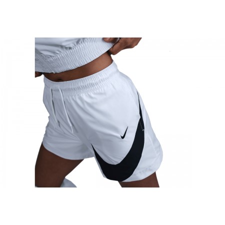 Nike Sportswear Classic Mid-Rise Γυναικείο Αθλητικό Σορτς Λευκό, Μαύρο