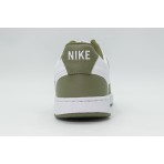 Nike Court Vision Low Ανδρικά Sneakers Λευκά, Λαδί