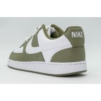 Nike Court Vision Low Ανδρικά Sneakers Λευκά, Λαδί