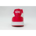 Nike Court Vision Low Ανδρικά Sneakers Κόκκινα, Λευκά