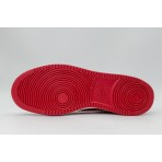 Nike Court Vision Low Ανδρικά Sneakers Κόκκινα, Λευκά