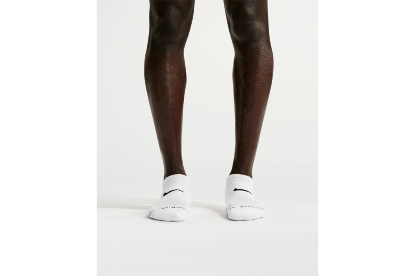 Nike Everyday Elevated No Show Κοντές Κάλτσες Λευκές 3 Ζευγάρια