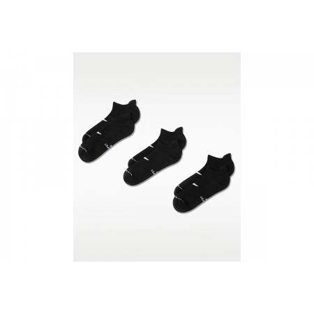 Nike Everyday Elevated No Show Κάλτσες κάτω από τον Αστράγαλο Μαύρες 3 Ζευγάρια