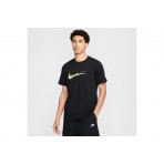 Nike Sportswear Swoosh Ανδρικό Κοντομάνικο T-Shirt Μαύρο