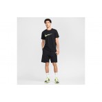 Nike Sportswear Swoosh Ανδρικό Κοντομάνικο T-Shirt Μαύρο