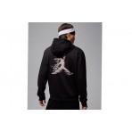 Jordan Sport Crossover Dri-FIT Ανδρικό Φούτερ με Κουκούλα Μαύρο