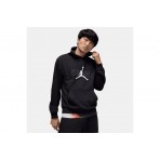 Jordan Sport Crossover Fleece Ανδρικό Φούτερ με Κουκούλα Μαύρο