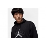 Jordan Sport Crossover Fleece Ανδρικό Φούτερ με Κουκούλα Μαύρο