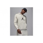 Jordan Sport Crossover Fleece Ανδρικό Φούτερ με Κουκούλα Γκρι