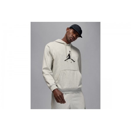 Jordan Sport Crossover Fleece Ανδρικό Φούτερ με Κουκούλα Γκρι