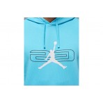 Jordan Sport Crossover Fleece Ανδρικό Φούτερ με Κουκούλα Γαλάζιο