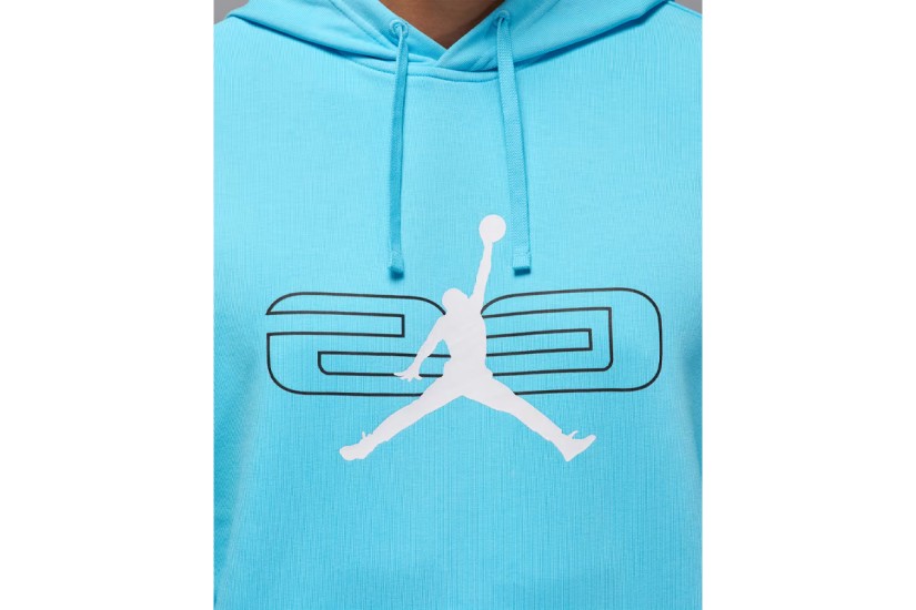 Jordan Sport Crossover Fleece Ανδρικό Φούτερ με Κουκούλα Γαλάζιο