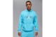 Jordan Sport Crossover Fleece Ανδρικό Φούτερ με Κουκούλα Γαλάζιο