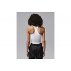 Jordan Sport Dri-FIT Γυναικεία Αμάνικη Μπλούζα Λευκή