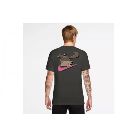 Nike Sportswear Club Neo Varsity Ανδρικό Κοντομάνικο T-Shirt Χακί