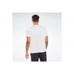 Reebok Sport Id Train Easy Fit Ανδρικό Κοντομάνικο T-Shirt Λευκό