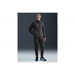 Nike Tech Fleece Windrunner Ανδρική Ζακέτα με Κουκούλα Γκρι Σκούρο