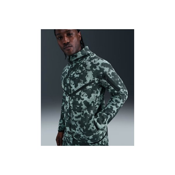 Nike Tech Fleece Camo Windrunner Ζακέτα Βαμβακερή Ανδρική (HV0955 017)