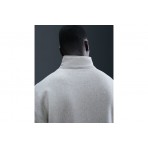 Nike Solo Swoosh Fleece Ανδρική Μακρυμάνικη Μπλούζα με Φερμουάρ Γκρι