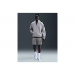 Nike Solo Swoosh Fleece Ανδρική Μακρυμάνικη Μπλούζα με Φερμουάρ Γκρι