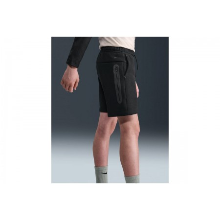 Nike Sportswear Tech Fleece Παιδική Αθλητική Βερμούδα Μαύρη