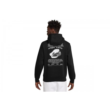 Nike Sportswear Club Fleece Ανδρικό Φούτερ με Κουκούλα Μαύρο