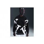 Nike Sportswear Club Rugby Ανδρικό Πουλόβερ Μαύρο, Λευκό