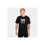Nike Ανδρικό Κοντομάνικο T-Shirt Μαύρο