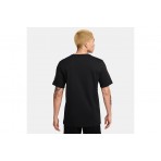 Nike Ανδρικό Κοντομάνικο T-Shirt Μαύρο