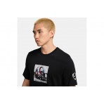 Nike Ανδρικό Κοντομάνικο T-Shirt Μαύρο