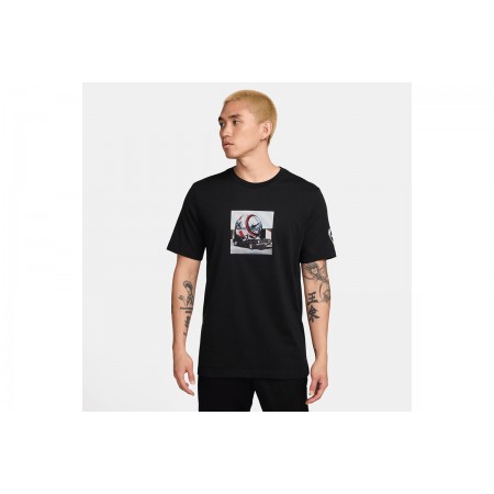 Nike Ανδρικό Κοντομάνικο T-Shirt Μαύρο