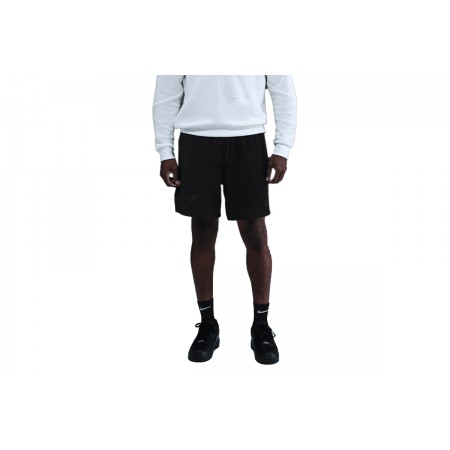 Nike Giannis Standard Issue Fleece Ανδρική Μπασκετική Βερμούδα Μαύρη