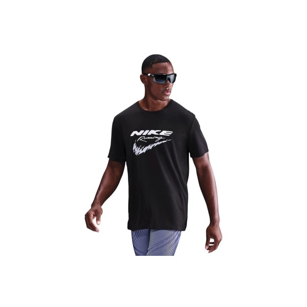 Nike Miler Dri-Fit Uv Running T-Shirt Ανδρικό (HV2135 010)