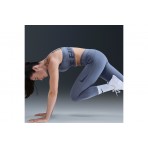 Nike Pro Mid-Rise Γυναικείο Μακρύ Κολάν Μωβ