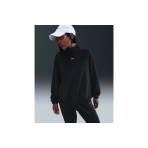 Nike Sportswear Phoenix Plush Γυναικεία Μπλούζα Fleece Μαύρη