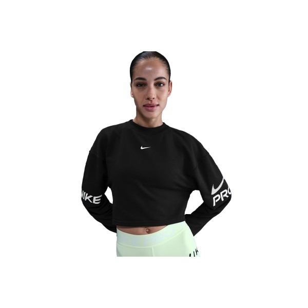 Nike Pro Dri-Fit French Terry Μπλούζα Με Λαιμόκοψη Γυναικεία (HV3591 010)
