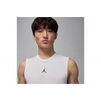 Jordan Sport Dri-FIT Base Layer Ανδρική Αμάνικη Μπλούζα Λευκή