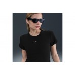 Nike Sportswear Tight Ribbed Γυναικείο Κοντομάνικο T-Shirt Μαύρο