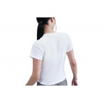 Nike Sportswear Tight Ribbed Γυναικείο Κοντομάνικο T-Shirt Λευκό