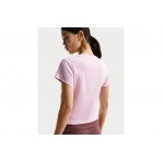 Nike Sportswear Tight Ribbed Γυναικείο Κοντομάνικο T-Shirt Ροζ
