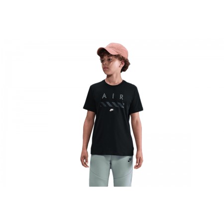 Nike Air Παιδικό Κοντομάνικο T-Shirt Μαύρο