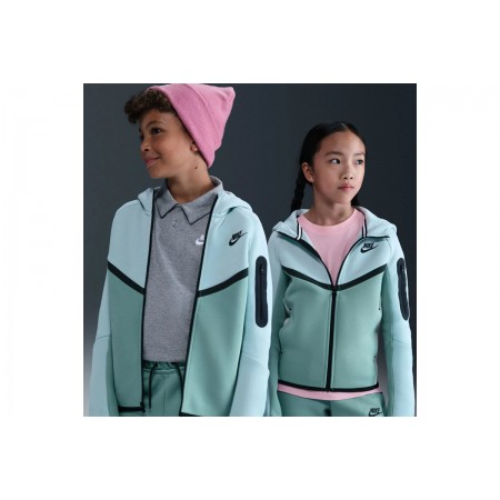 Nike Sportswear Tech Fleece Παιδική Ζακέτα με Κουκούλα Οινοπνευματί