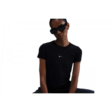 Nike Sportswear Chill Knit Γυναικείο Κοντομάνικο T-Shirt Μαύρο