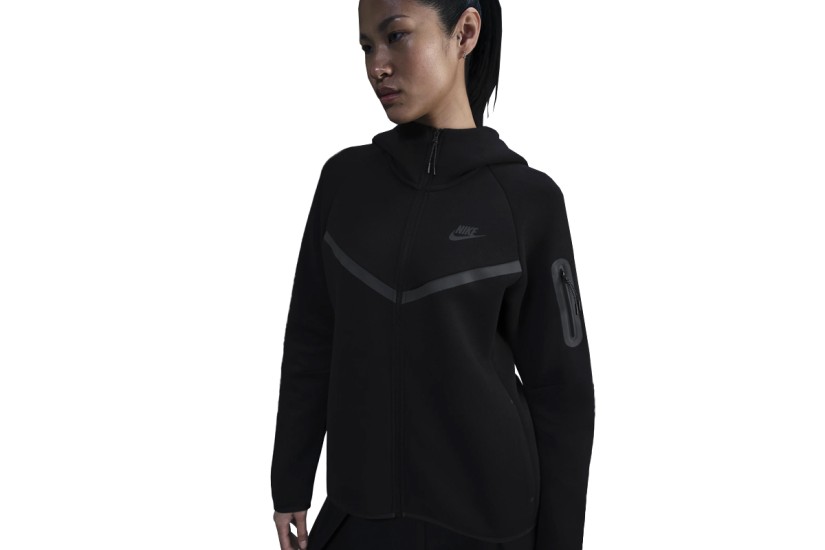 Nike Sportswear Tech Fleece Windrunner Ζακέτα με Κουκούλα Μαύρη