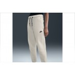 Nike Sportswear Tech Fleece Γυναικείο Παντελόνι Φόρμας Εκρού, Μαύρο