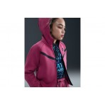 Nike Sportswear Tech Fleece Παιδική Ζακέτα με Κουκούλα Κερασί, Μαύρη